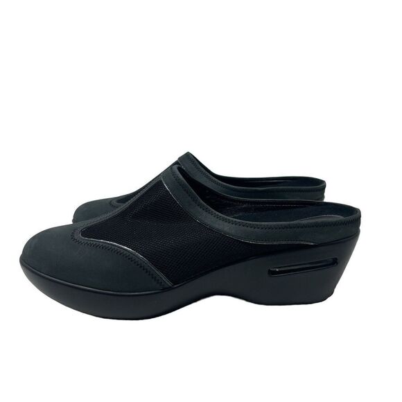Cole Haan 9B NikeAir Comfort Clogs Wedge Slip On Slide Mule Black Gray Womens - Picture 4 of 14